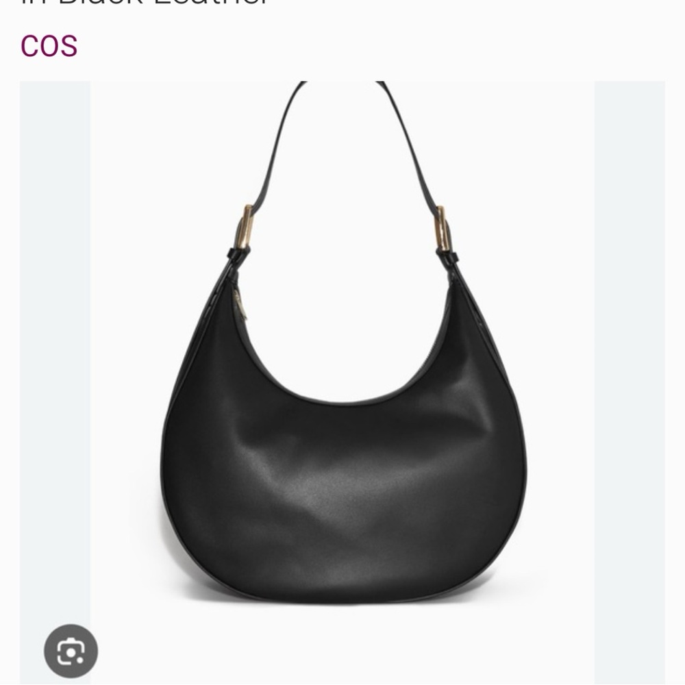 COS Elegant Black Leather Shoulder Bag - Picture 5 of 7